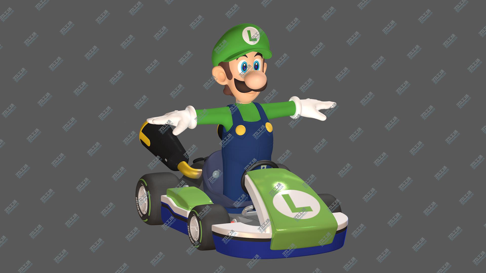 images/goods_img/202104091/Luigi  Standart Kart Mario Kart  Assets 3D model/1.jpg